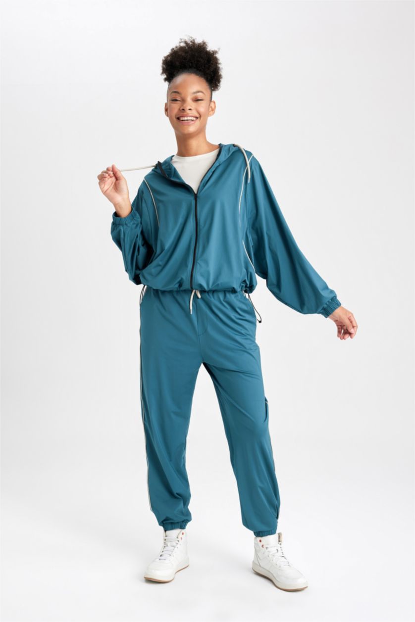 حريمي أخضر غامق كارديجان منسوج قصة عادية من DeFactoFit