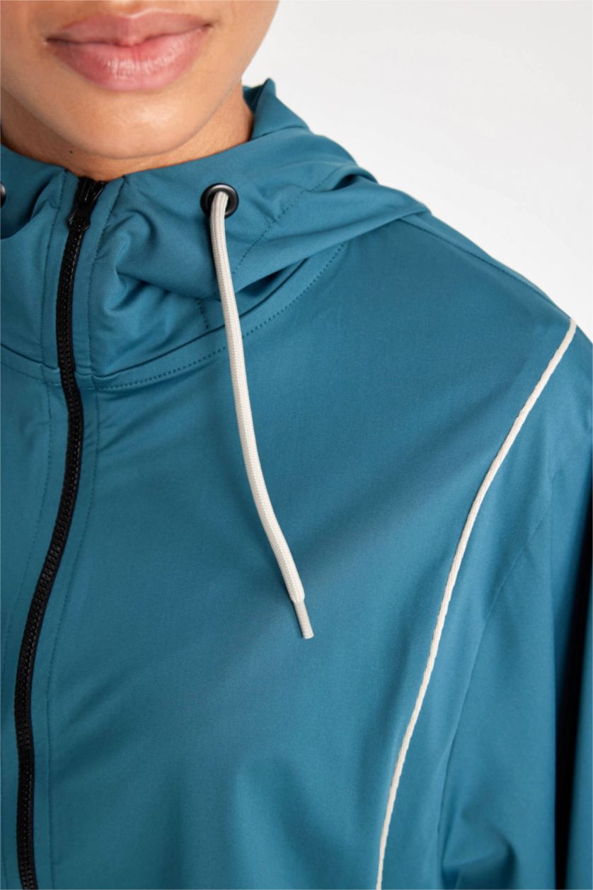 حريمي أخضر غامق كارديجان منسوج قصة عادية من DeFactoFit