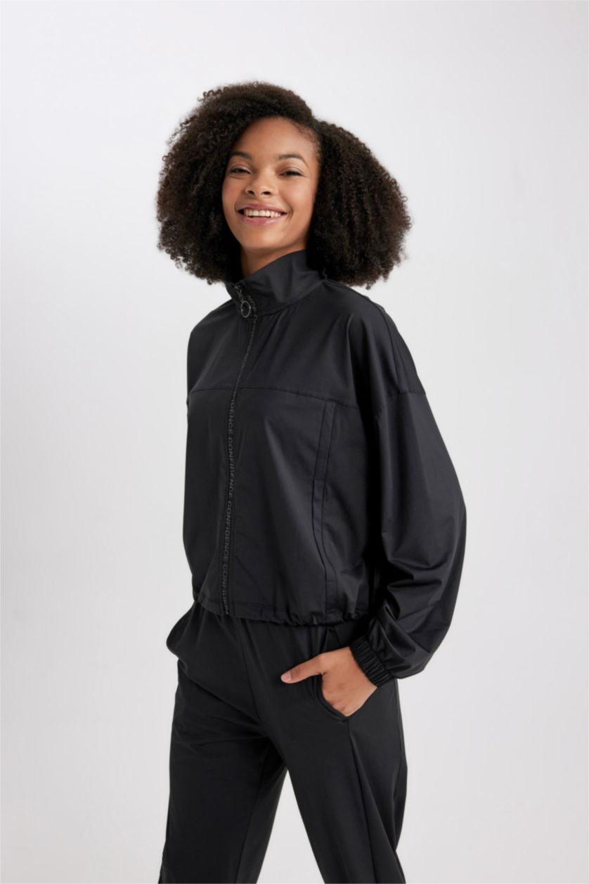 حريمي أسود كارديجان بريميوم قصة عادية بسوسته من DeFactoFit