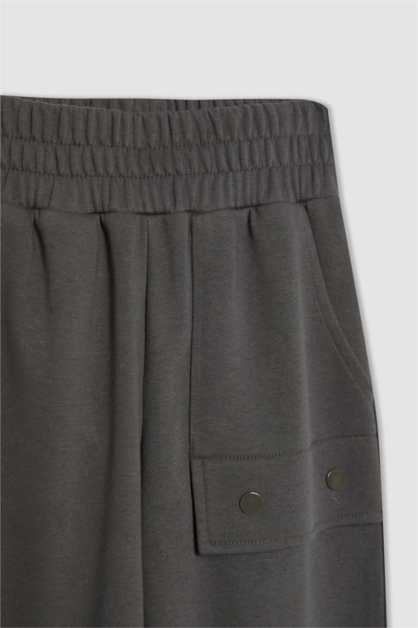 FILLES Anthracite Pantalon Jogging Coupe Carotte Pour Fille