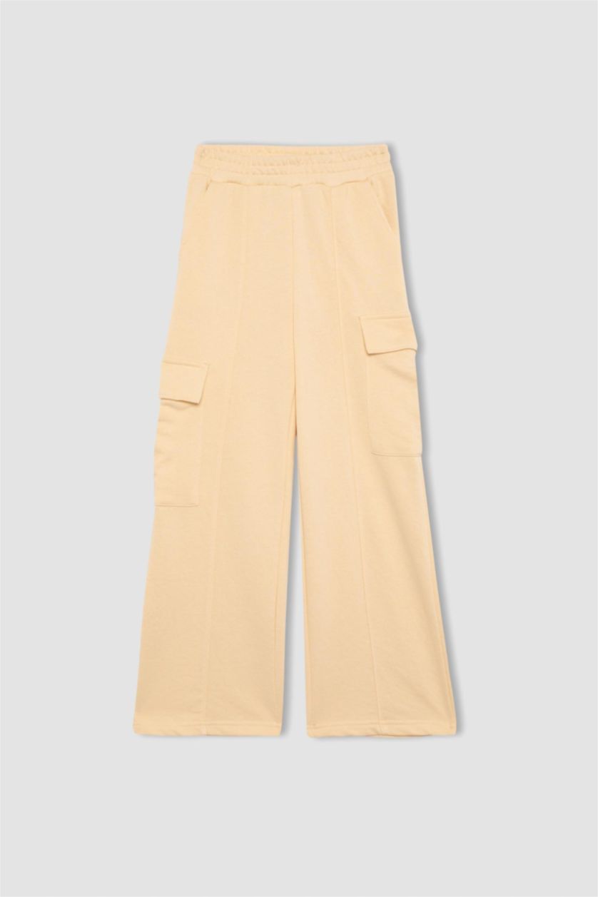 بناتي بيج فاتح بنطلون سيوت بانتس كارجو فيت