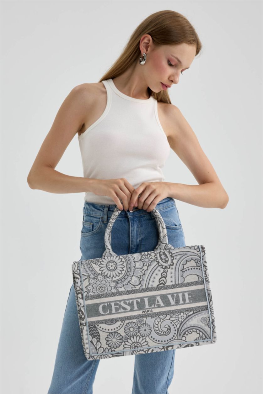 WOMAN Grey Hand Bag