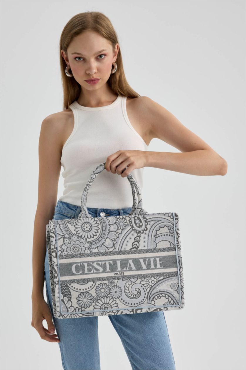 WOMAN Grey Hand Bag