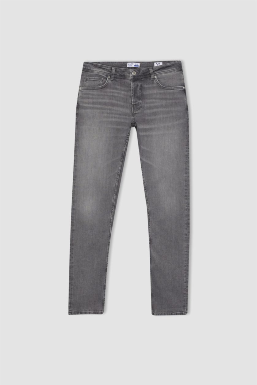MAN Grey Pedro Slim Fit Slim Fit Normal Waist Jean Pant