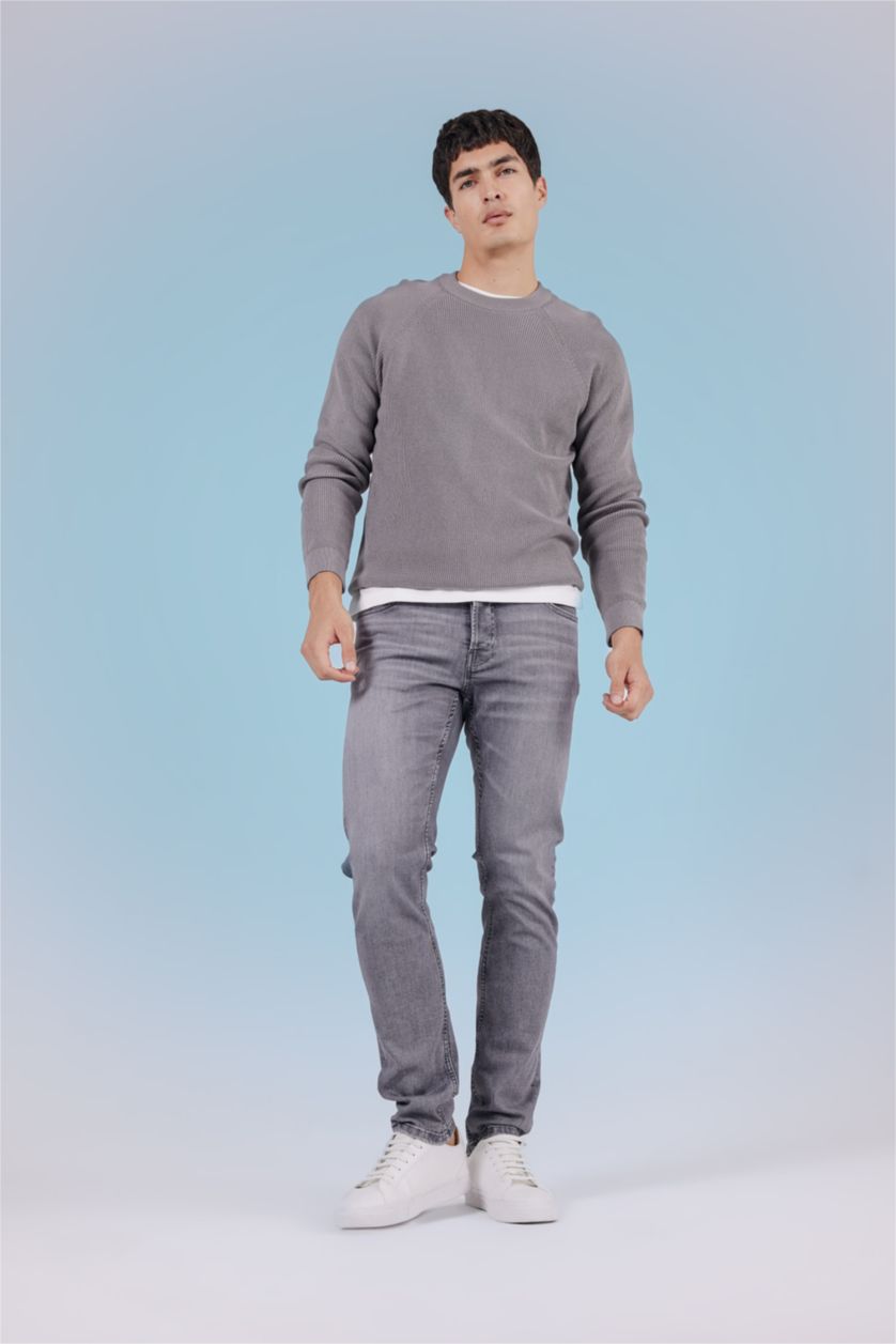 MAN Grey Pedro Slim Fit Slim Fit Normal Waist Jean Pant