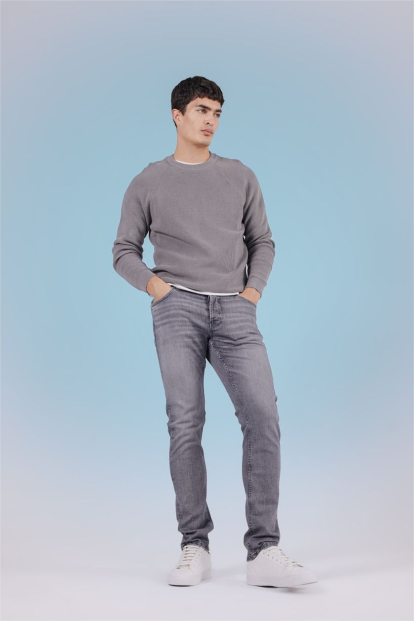 MAN Grey Pedro Slim Fit Slim Fit Normal Waist Jean Pant