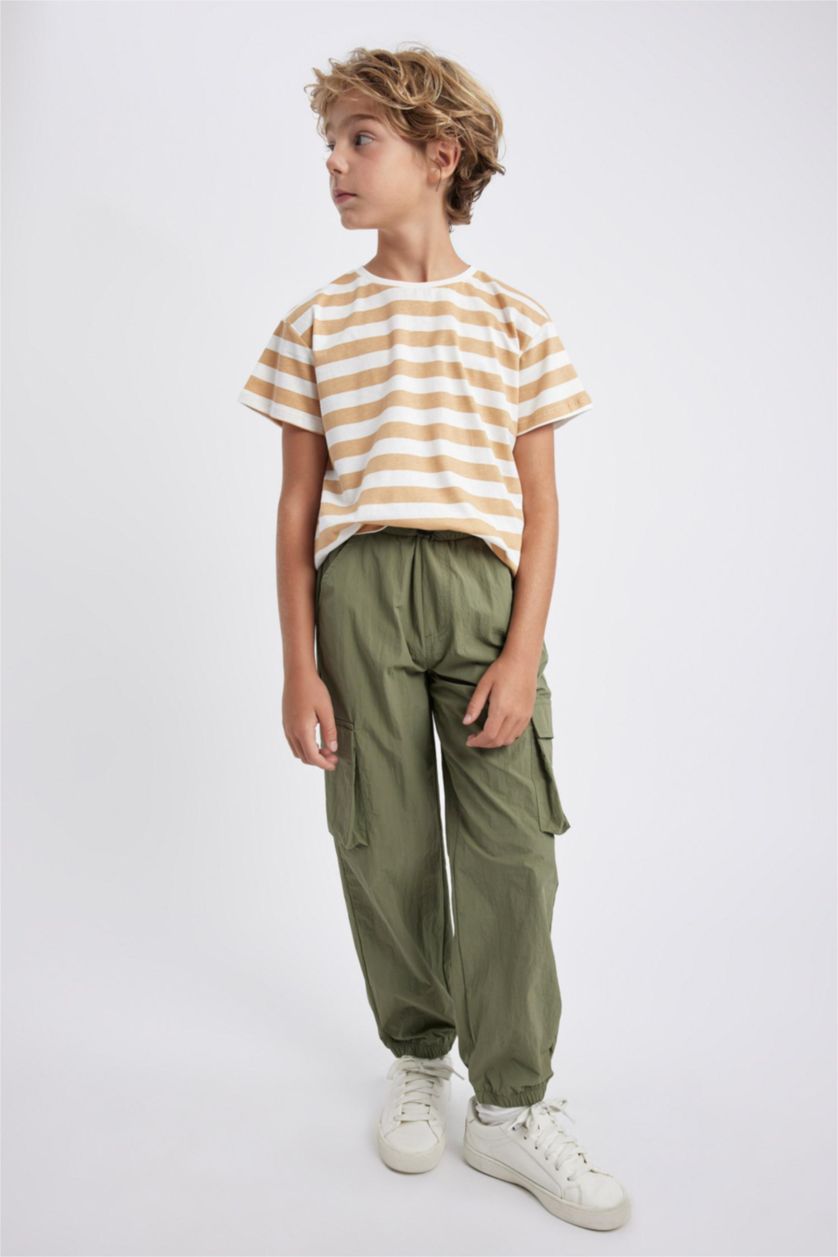 BOYS & TEENS Light Khaki Boy Cargo Jogger Trousers