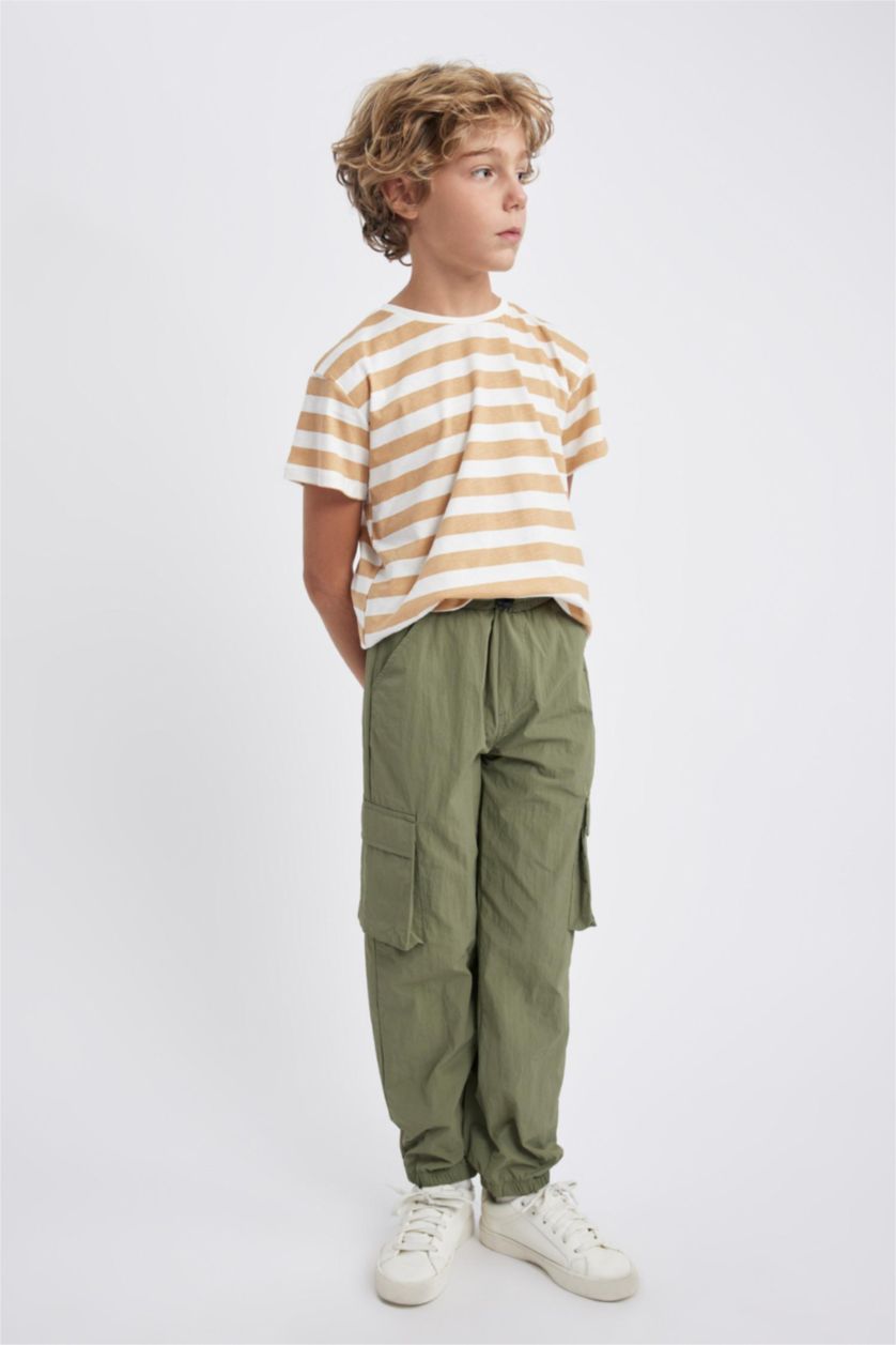 BOYS & TEENS Light Khaki Boy Cargo Jogger Trousers