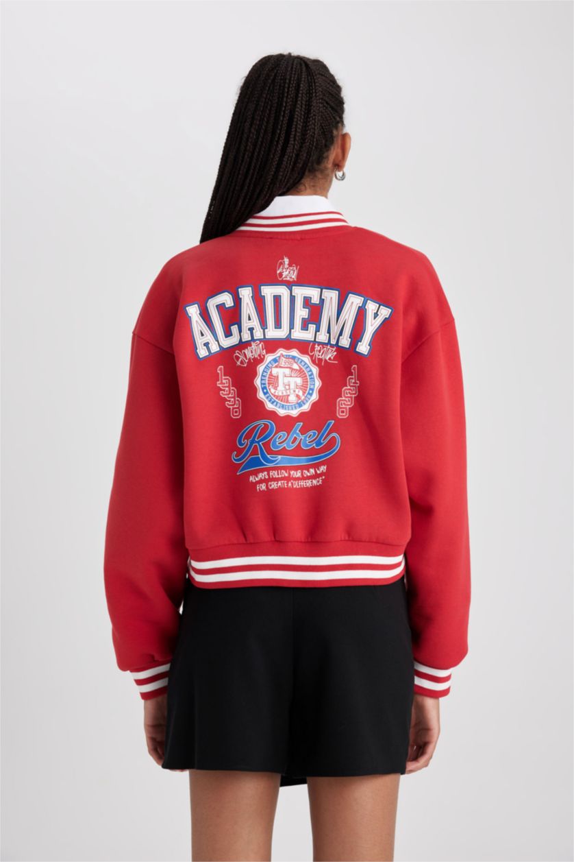 Женщины Красный Бобмер оверсайз из плотной ткани