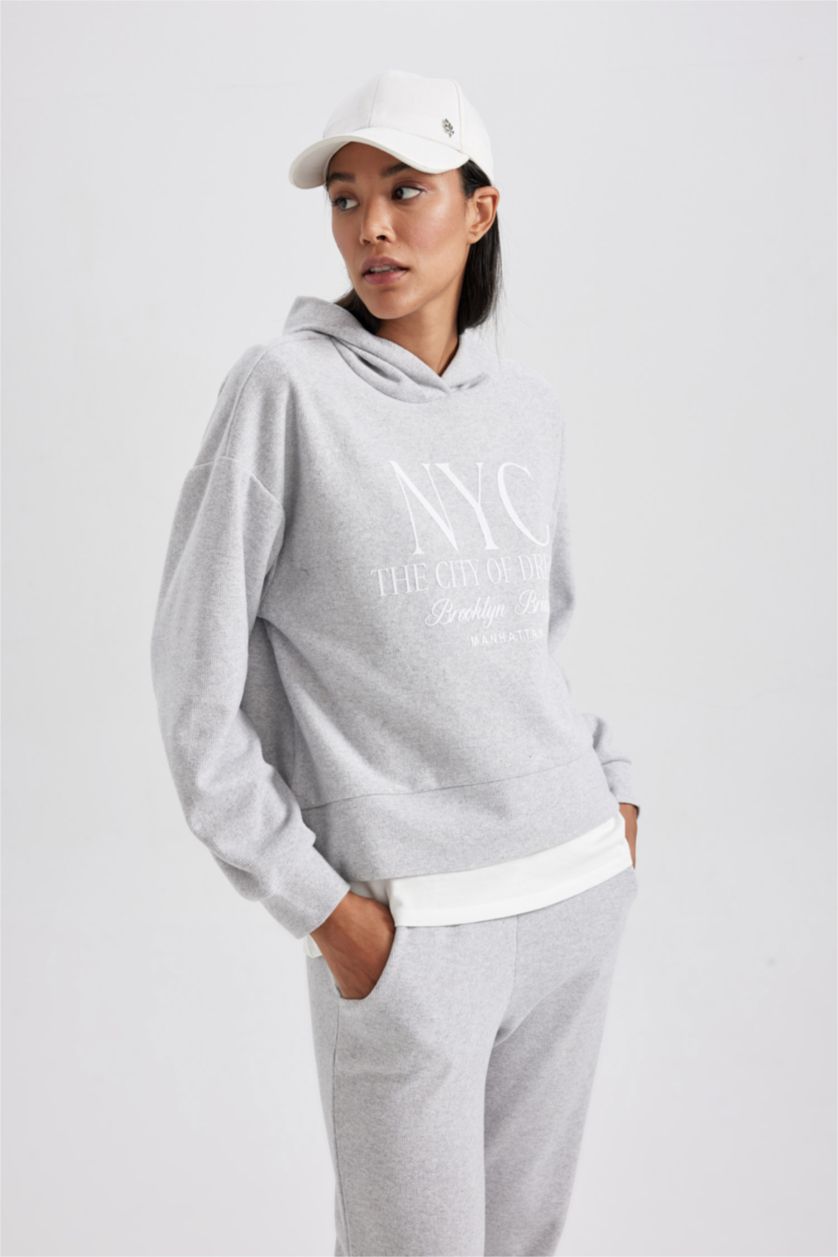 FEMME Gris Relax Fit Sweatshirt