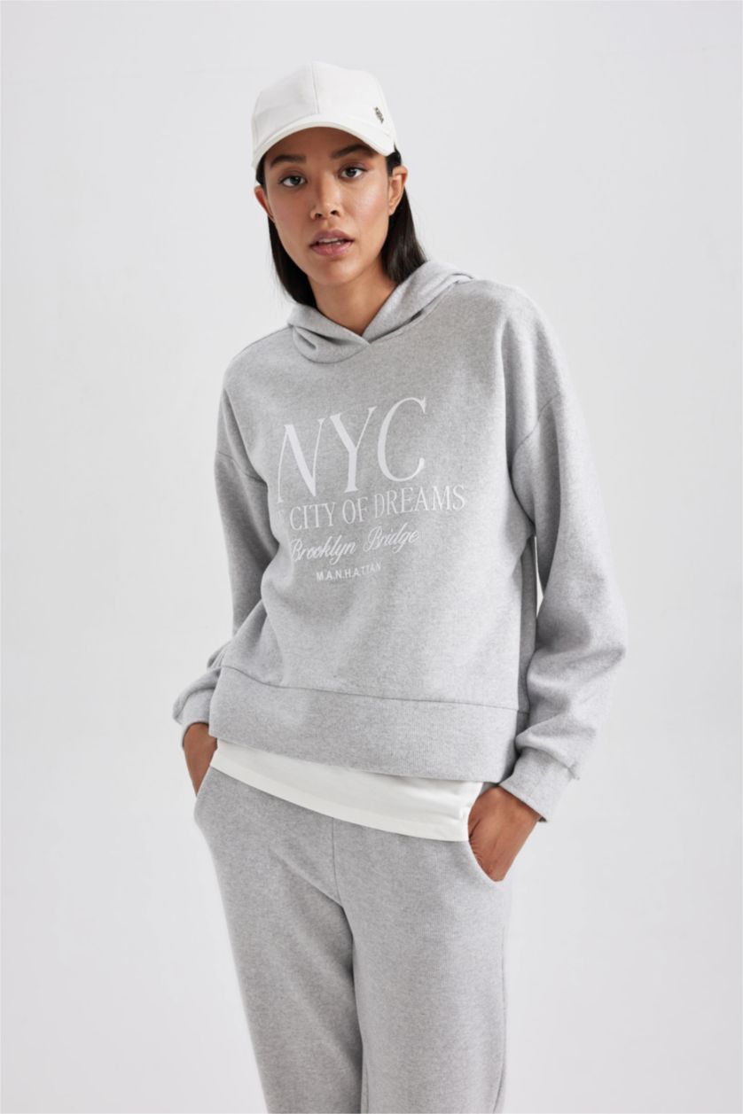 FEMME Gris Relax Fit Sweatshirt