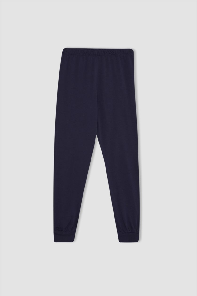 أولادي كحلي طقم بيجاما قصة عادية من غارفيلد - قطعتين