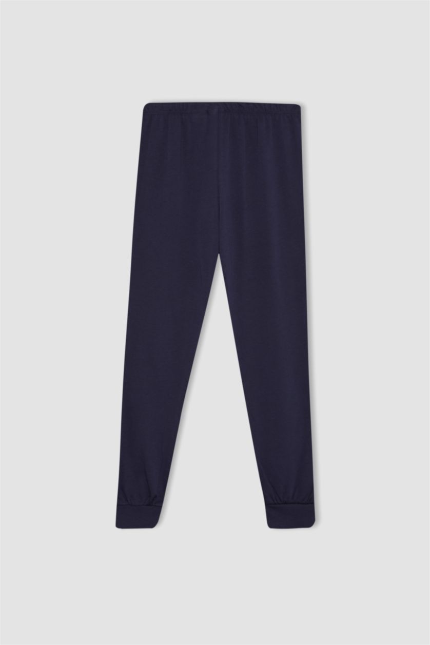 أولادي كحلي طقم بيجاما قصة عادية من غارفيلد - قطعتين