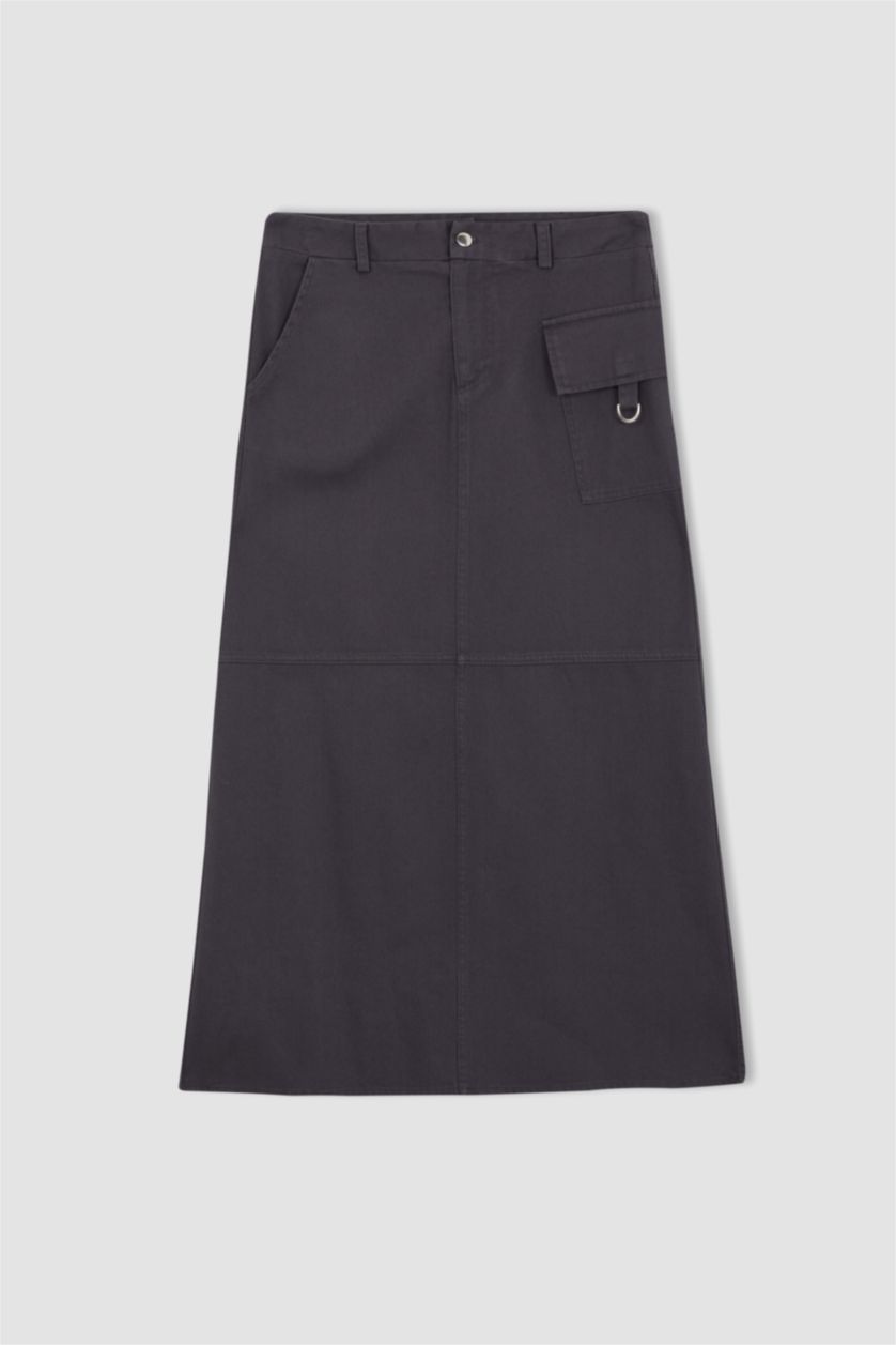 حريمي أنثرا جيبة طويلة قطن جبردين