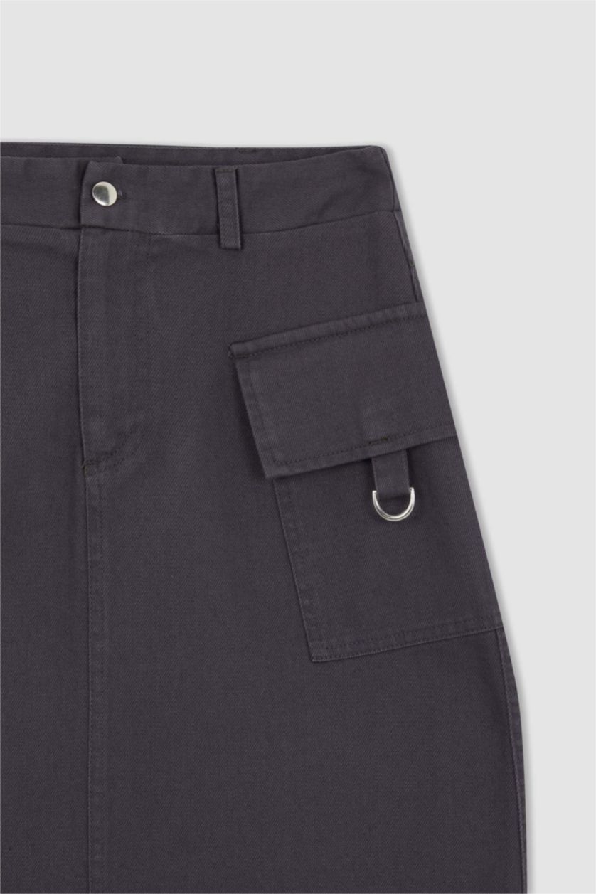 حريمي أنثرا جيبة طويلة قطن جبردين