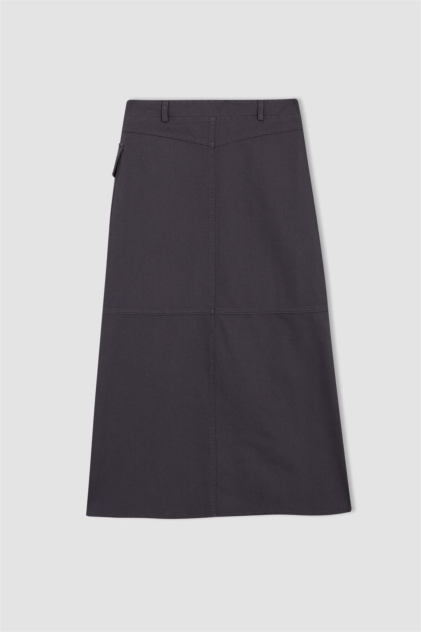 حريمي أنثرا جيبة طويلة قطن جبردين