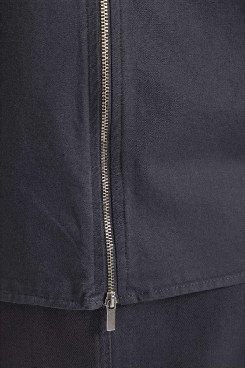 Жіночий Антрацит Relax Fit Gabardine Long Sleeve Tunic