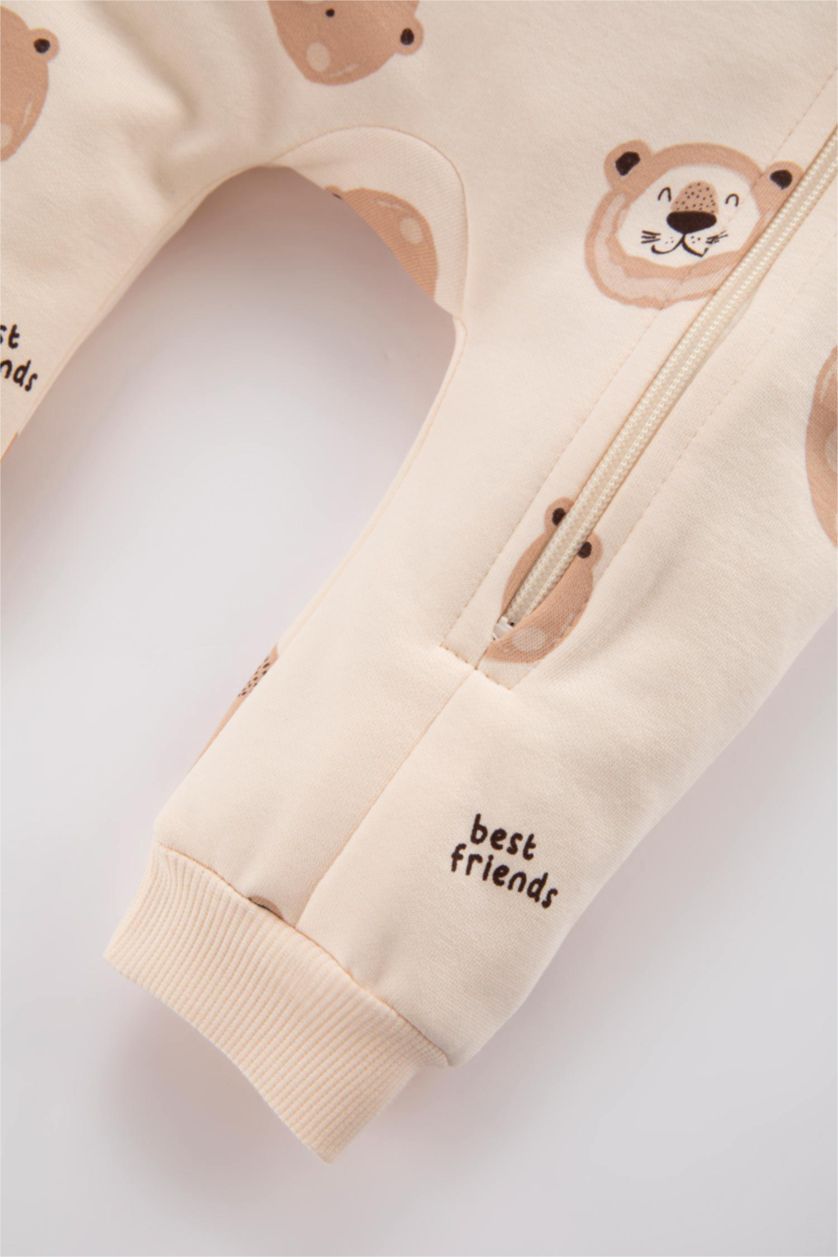 BABY GIRL Sand Baby Boy Newborn Bear Printed Thick Jumpsuit Booties 2 Piece Set