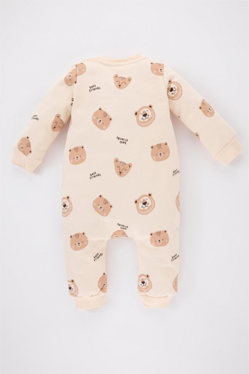 BABY GIRL Sand Baby Boy Newborn Bear Printed Thick Jumpsuit Booties 2 Piece Set