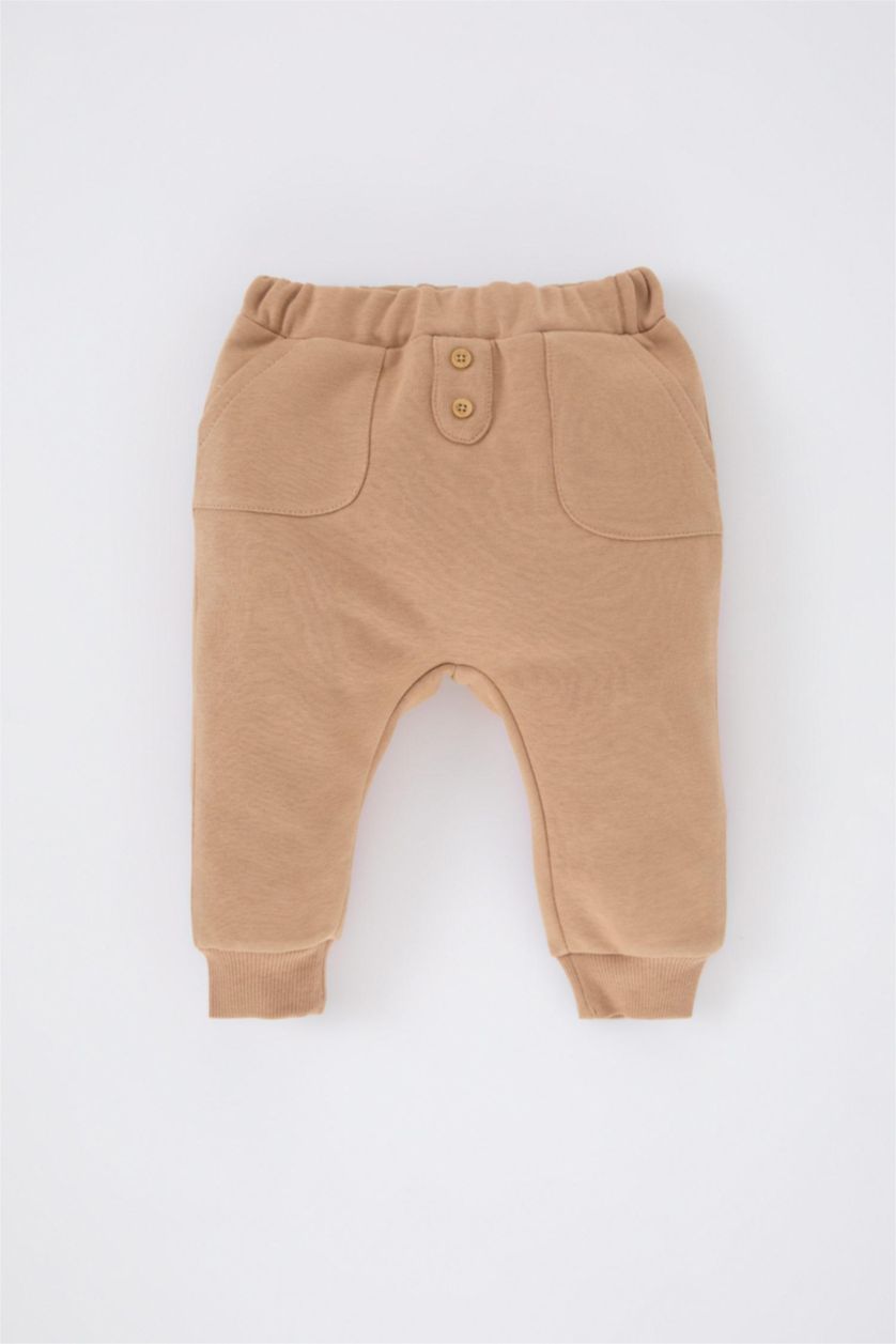 BÉBÉ GARÇON Beige Ensemble De T-Shirt à Manches Longues Et Sweat-Shirt à Motifs Et Pantalon Pour Bébé Garçon - 3 Pièces