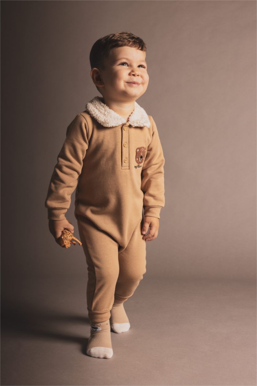 طفل صغير جملي جمبسوت ولادي حديثي الولادة قماش سميك