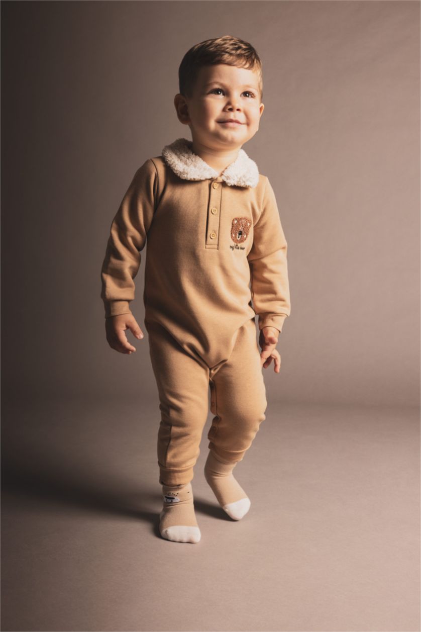 طفل صغير جملي جمبسوت ولادي حديثي الولادة قماش سميك