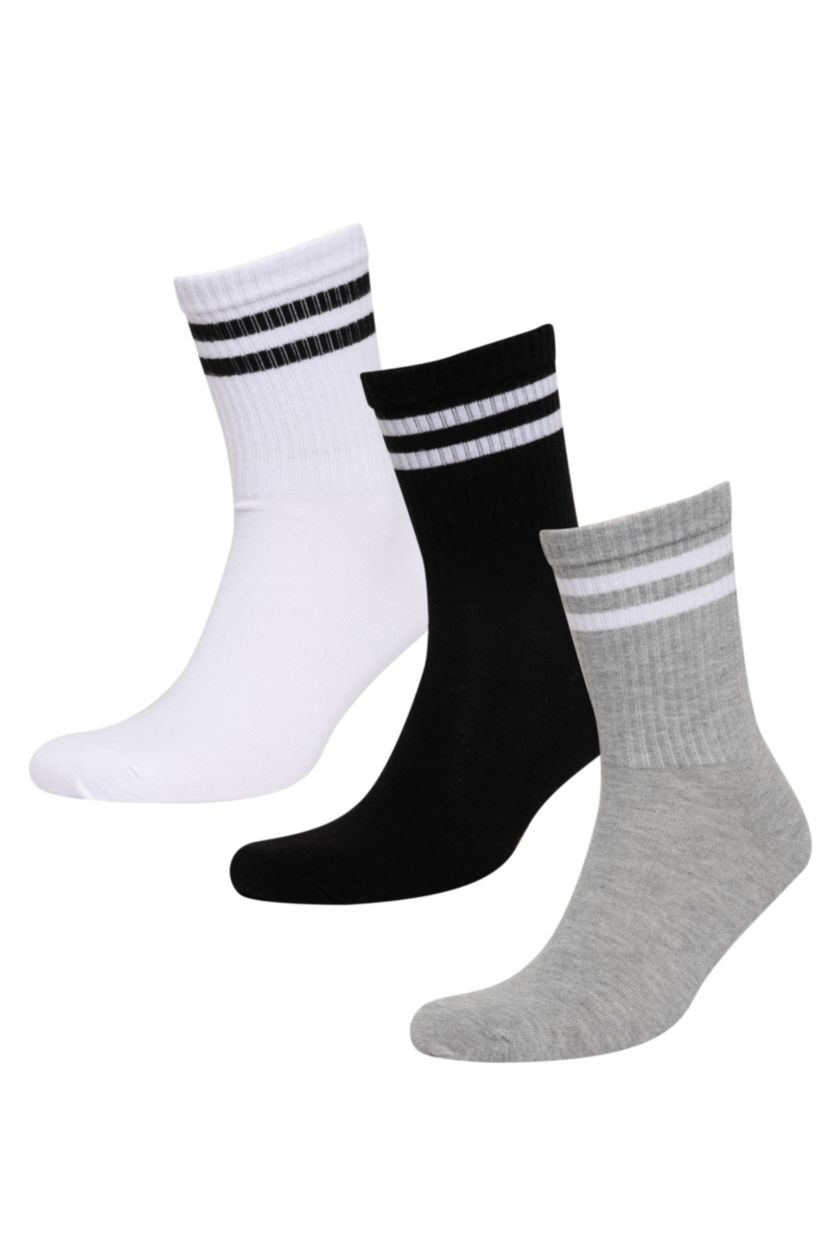 MAN MIXED 3 piece Cotton Long sock