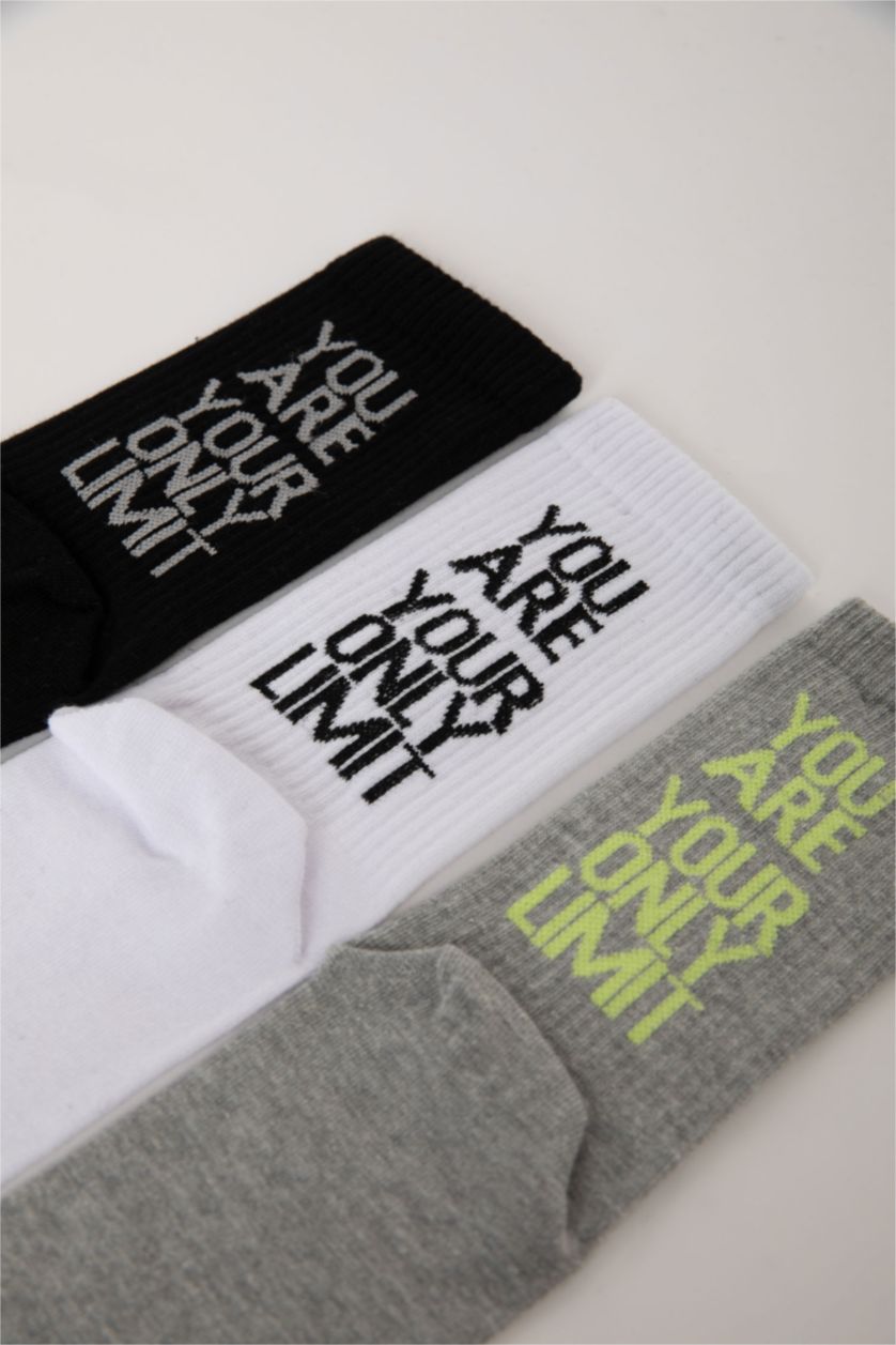 MAN MIXED 3 piece Cotton Long sock