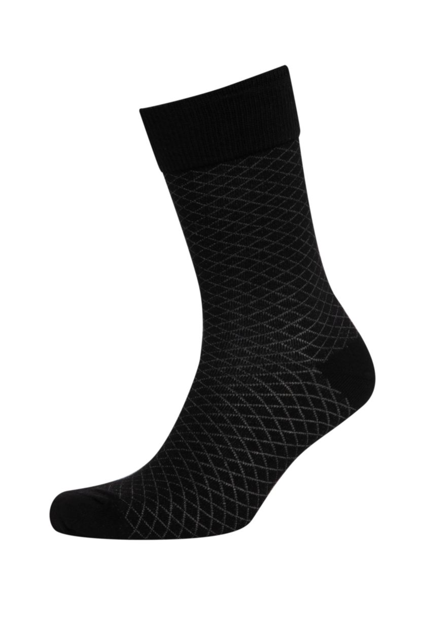 MAN Black Man 3 Piece Cotton Long Socks