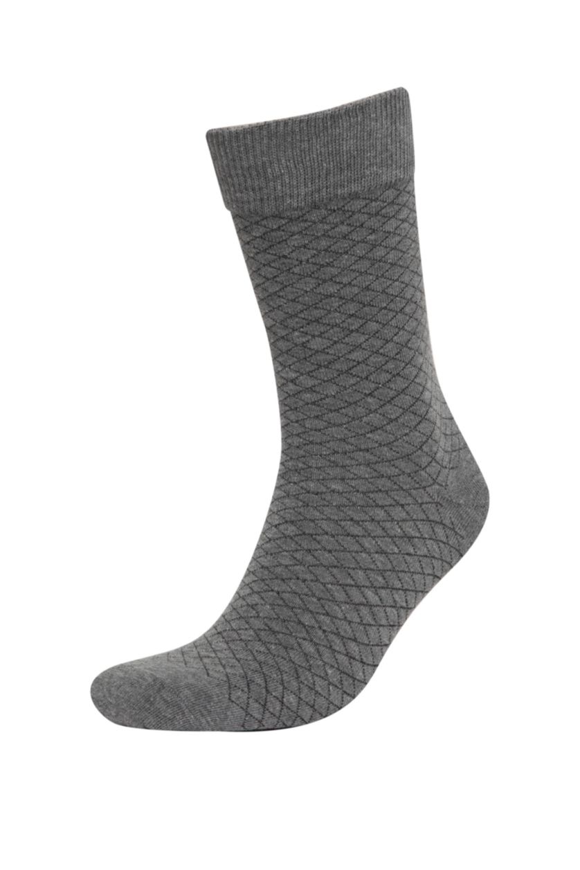 MAN Black Man 3 Piece Cotton Long Socks