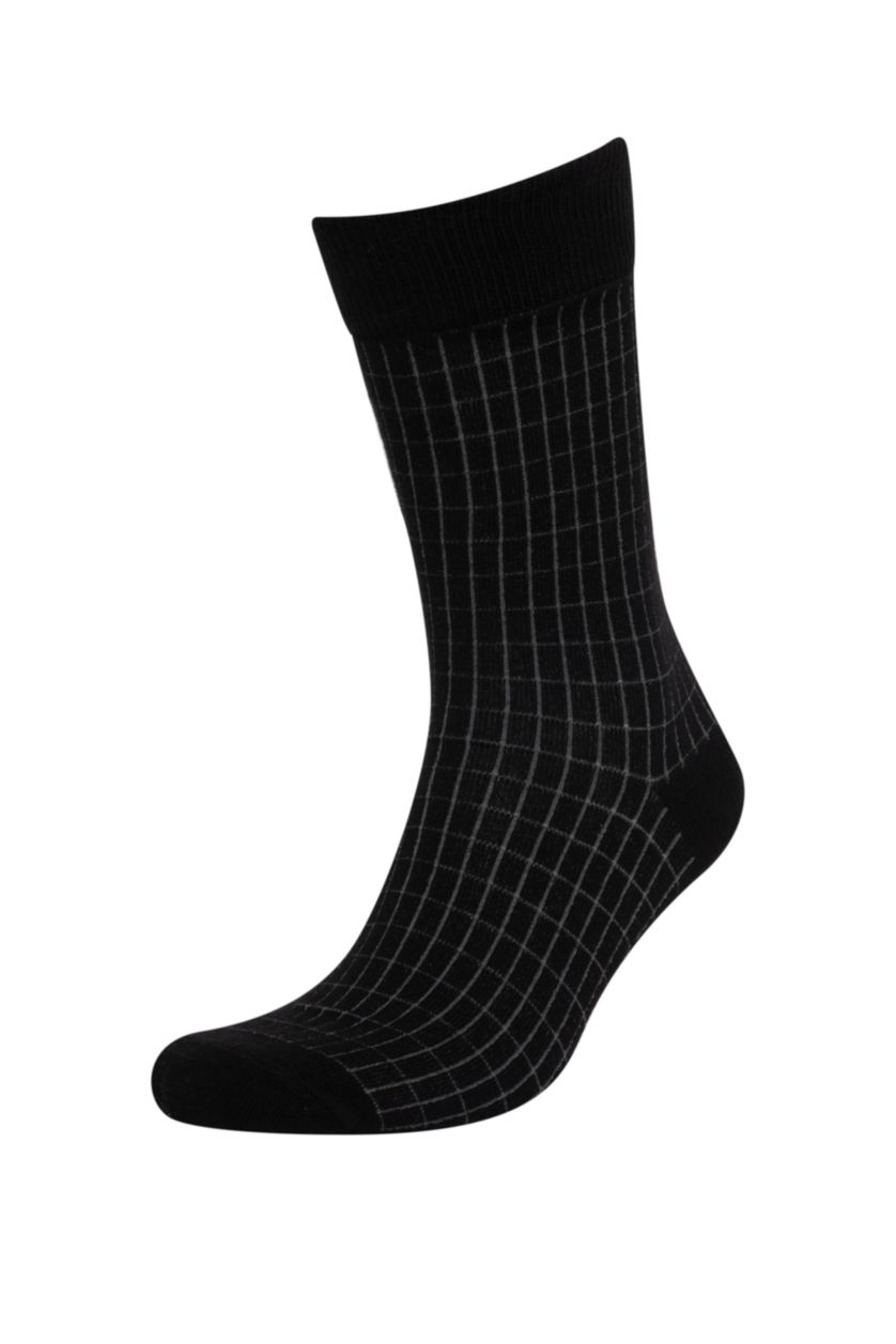 MAN Black Man 3 Piece Cotton Long Socks