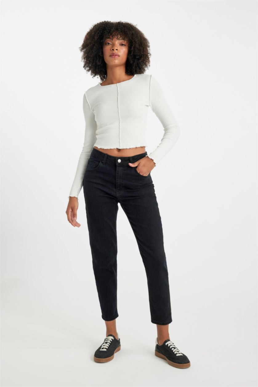 WOMAN Black Lina Comfort Fit High Comfortable Fit Jeans