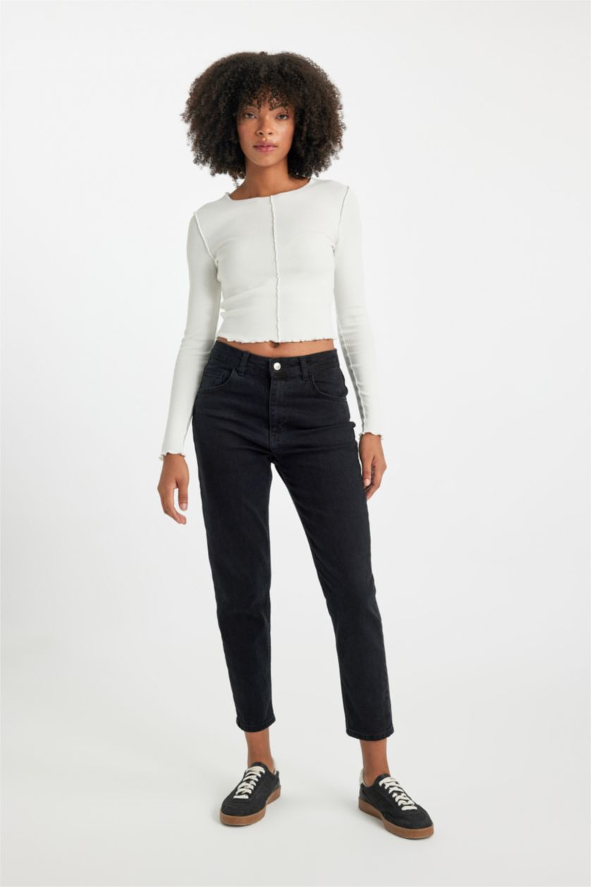 WOMAN Black Lina Comfort Fit High Comfortable Fit Jeans