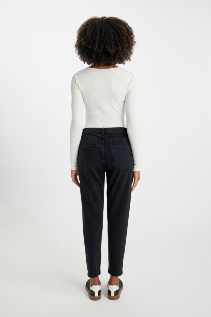 WOMAN Black Lina Comfort Fit High Comfortable Fit Jeans