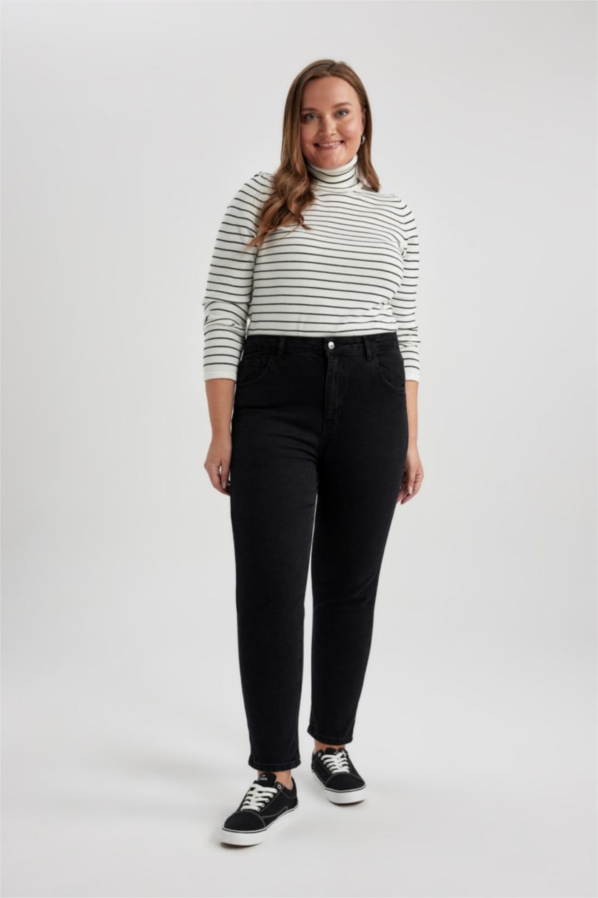 WOMAN Black Lina Comfort Fit High Comfortable Fit Jeans