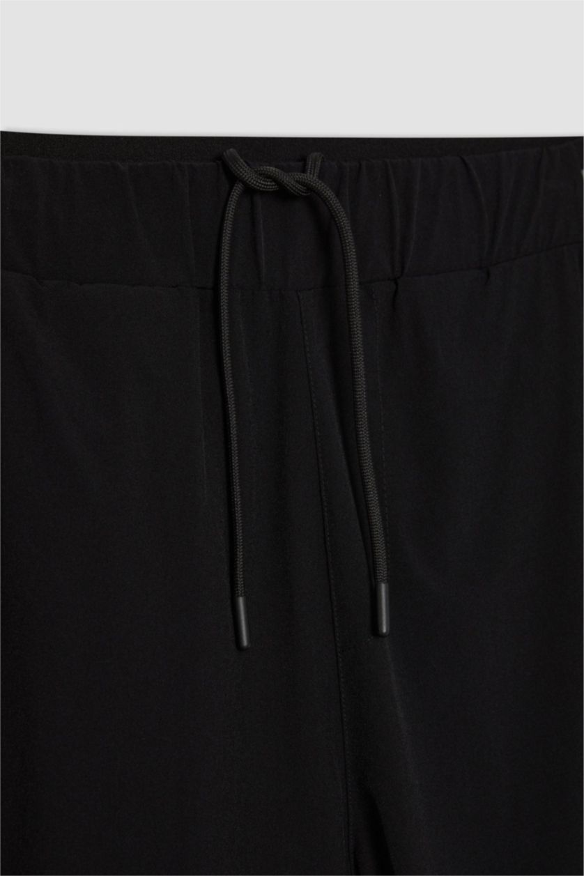 MAN Black Slim Fit Woven Jogger Sweatpants