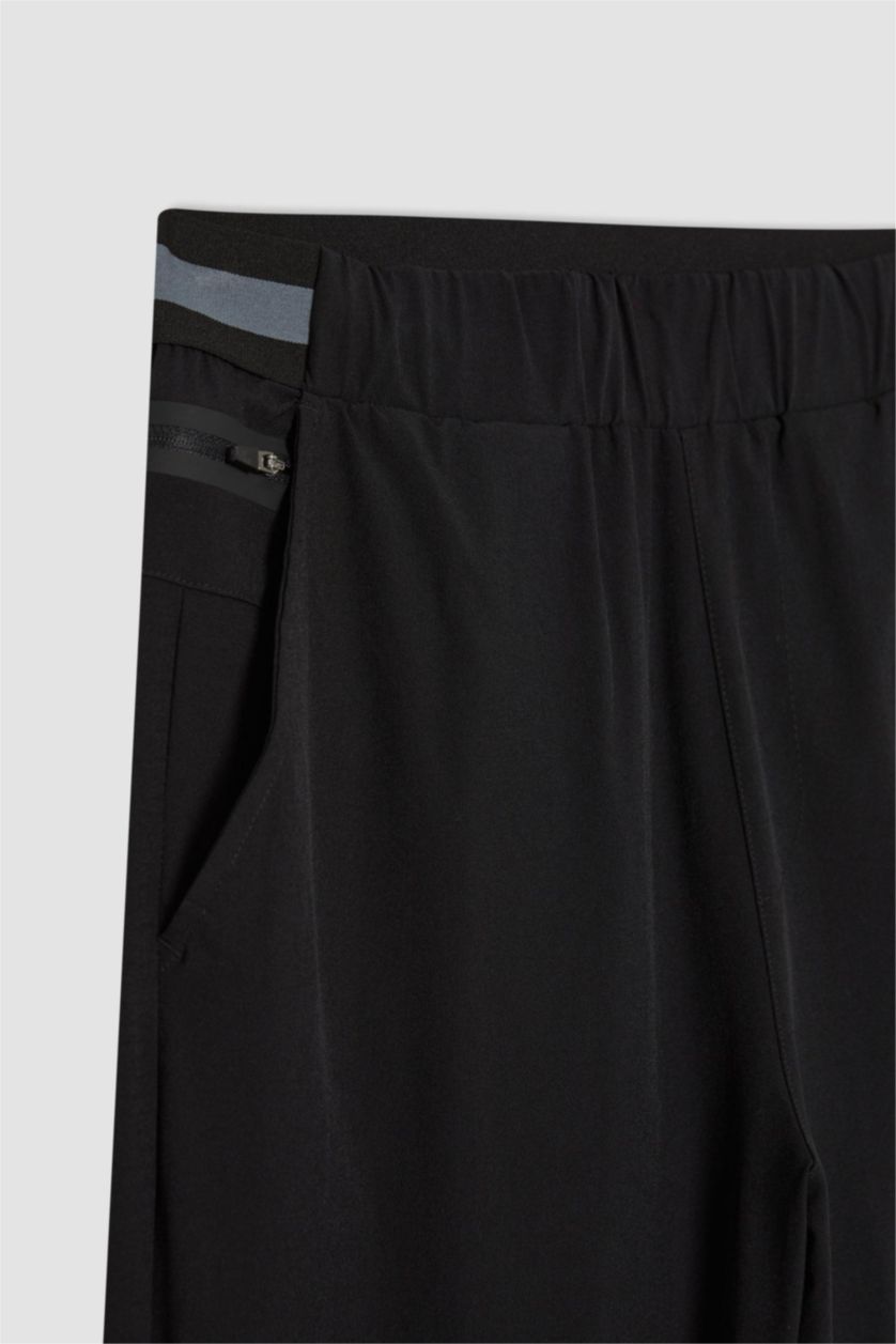 MAN Black Slim Fit Woven Jogger Sweatpants