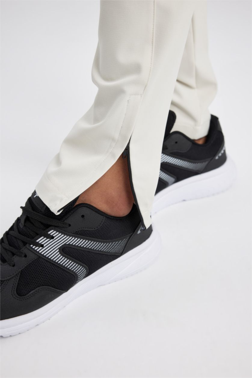 رجالي اللون الحجري بنطلون جوجر سليم فيت برجل بسوسته من DeFactoFit