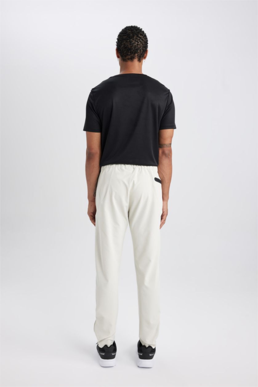 رجالي اللون الحجري بنطلون جوجر سليم فيت برجل بسوسته من DeFactoFit