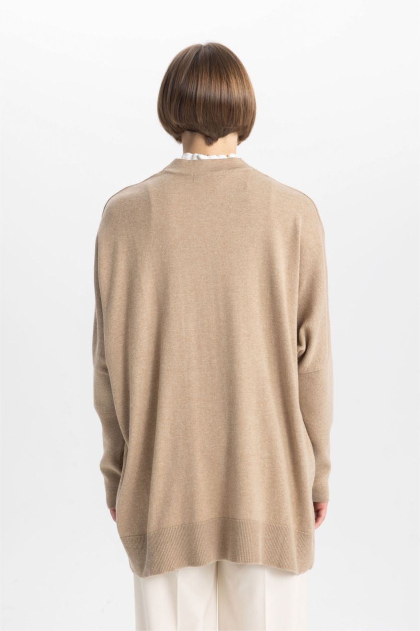 نساء بيج Regular Fit Cardigan