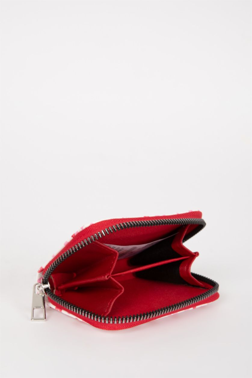 Kadın Karma Kadın Kalp Desenli Cüzdan