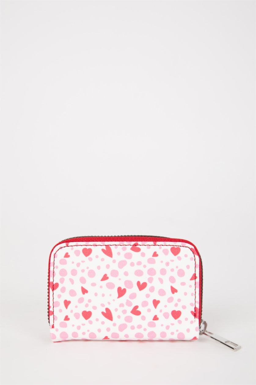 Kadın Karma Kadın Kalp Desenli Cüzdan