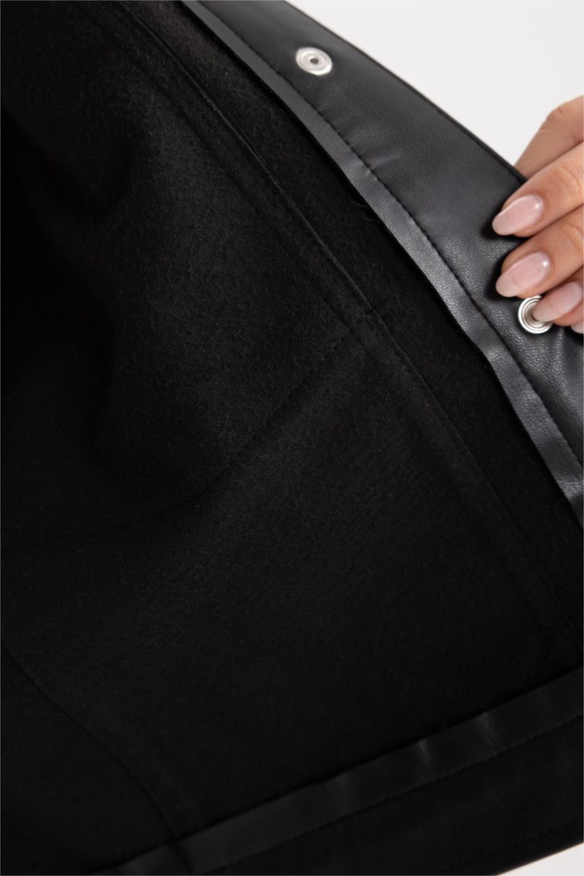 Kadın Siyah Coool Oversize Fit Uzun Kollu Gömlek