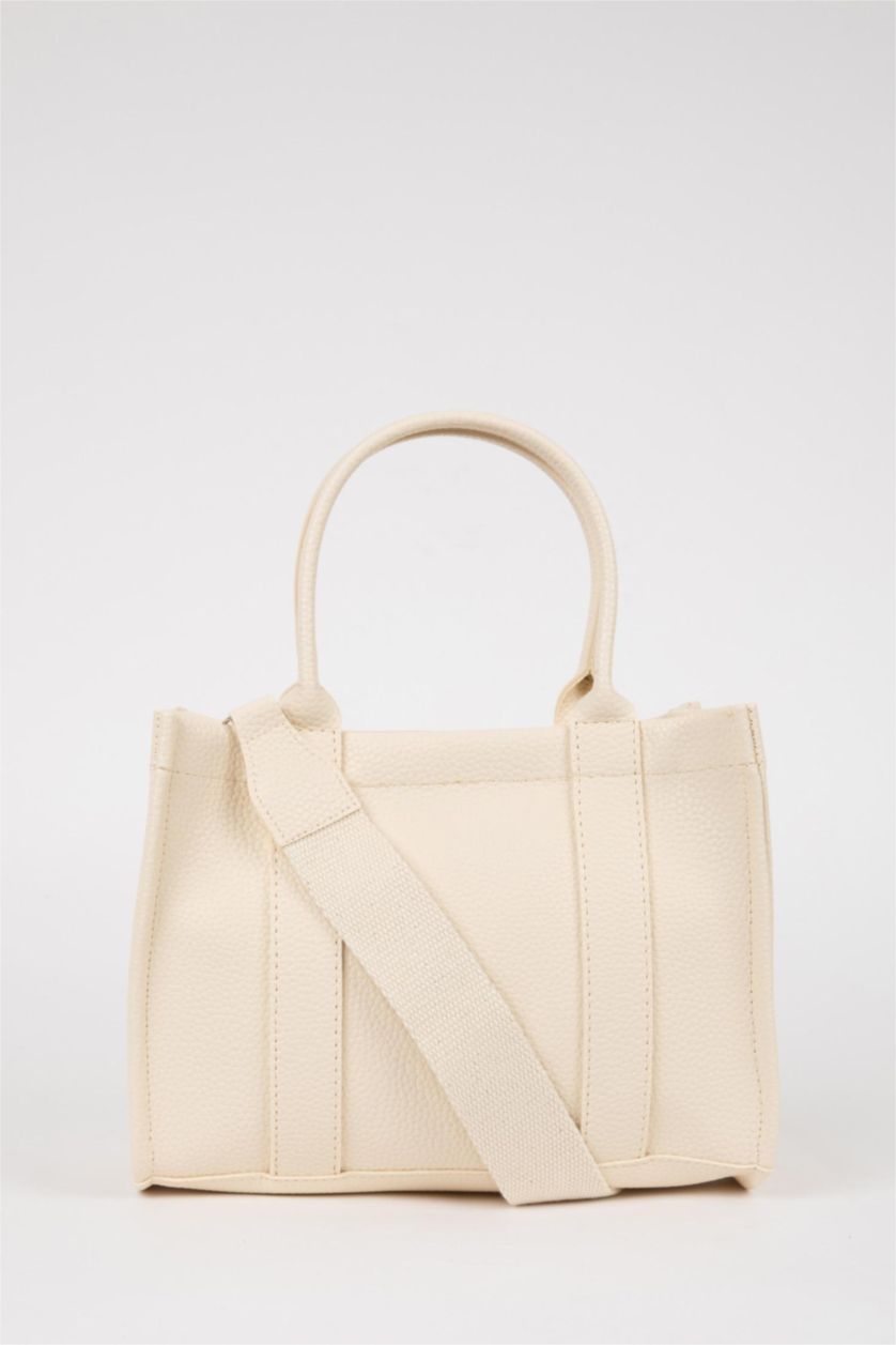 نساء بيج حقيبة يد نسائي جلد صناعي