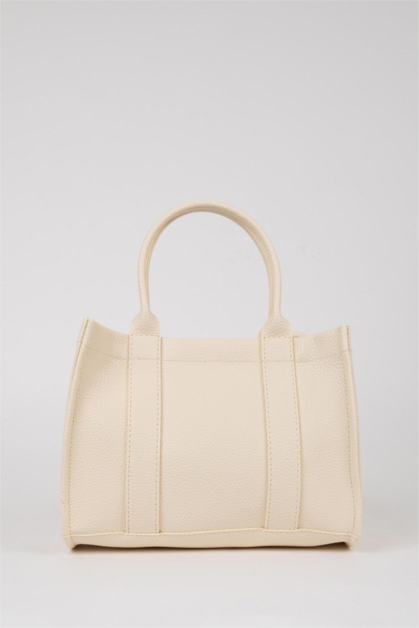 نساء بيج حقيبة يد نسائي جلد صناعي