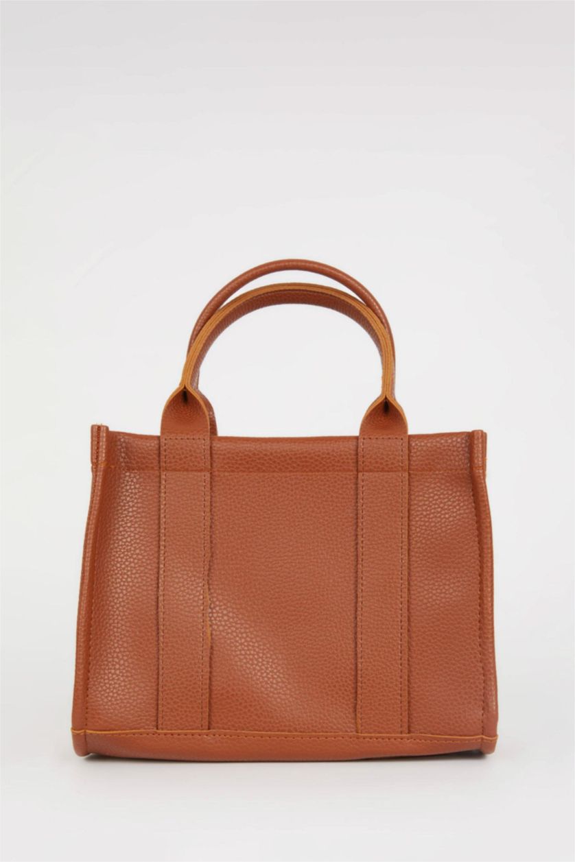 WOMAN Tan Faux Leather Hand Bag