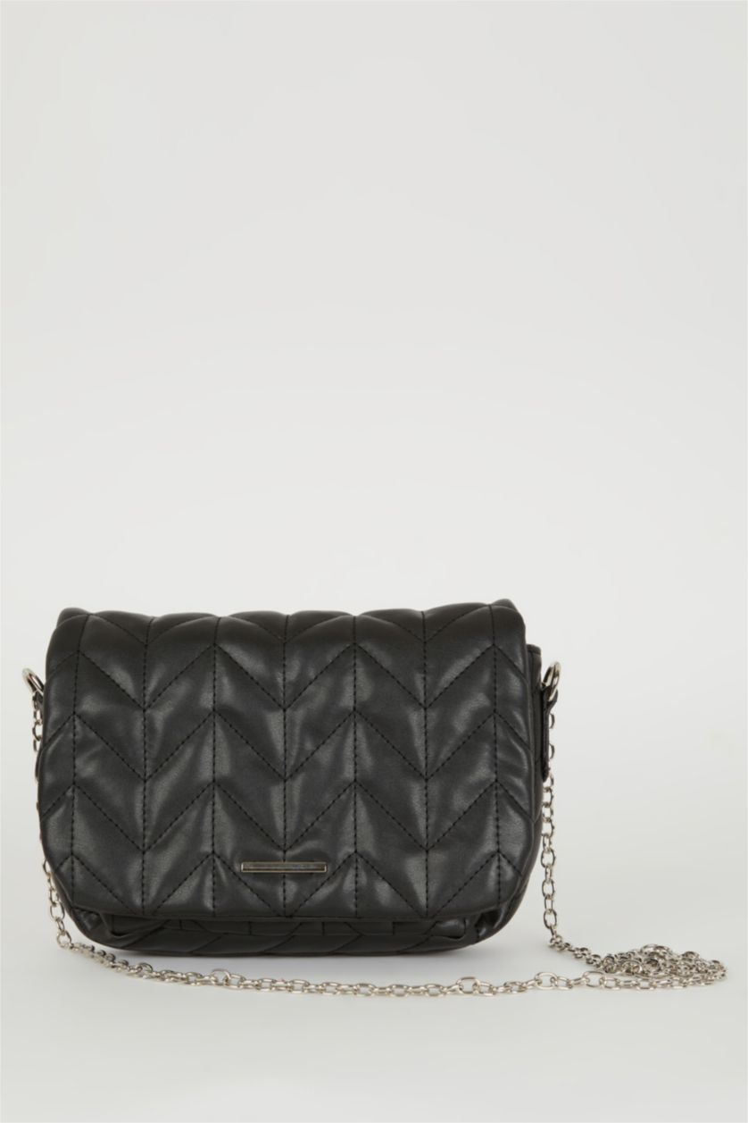 FEMME Noir Sac à bandoulière PU