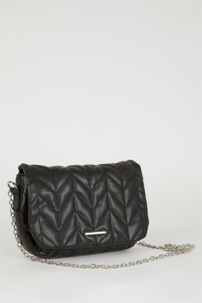 FEMME Noir Sac à bandoulière PU