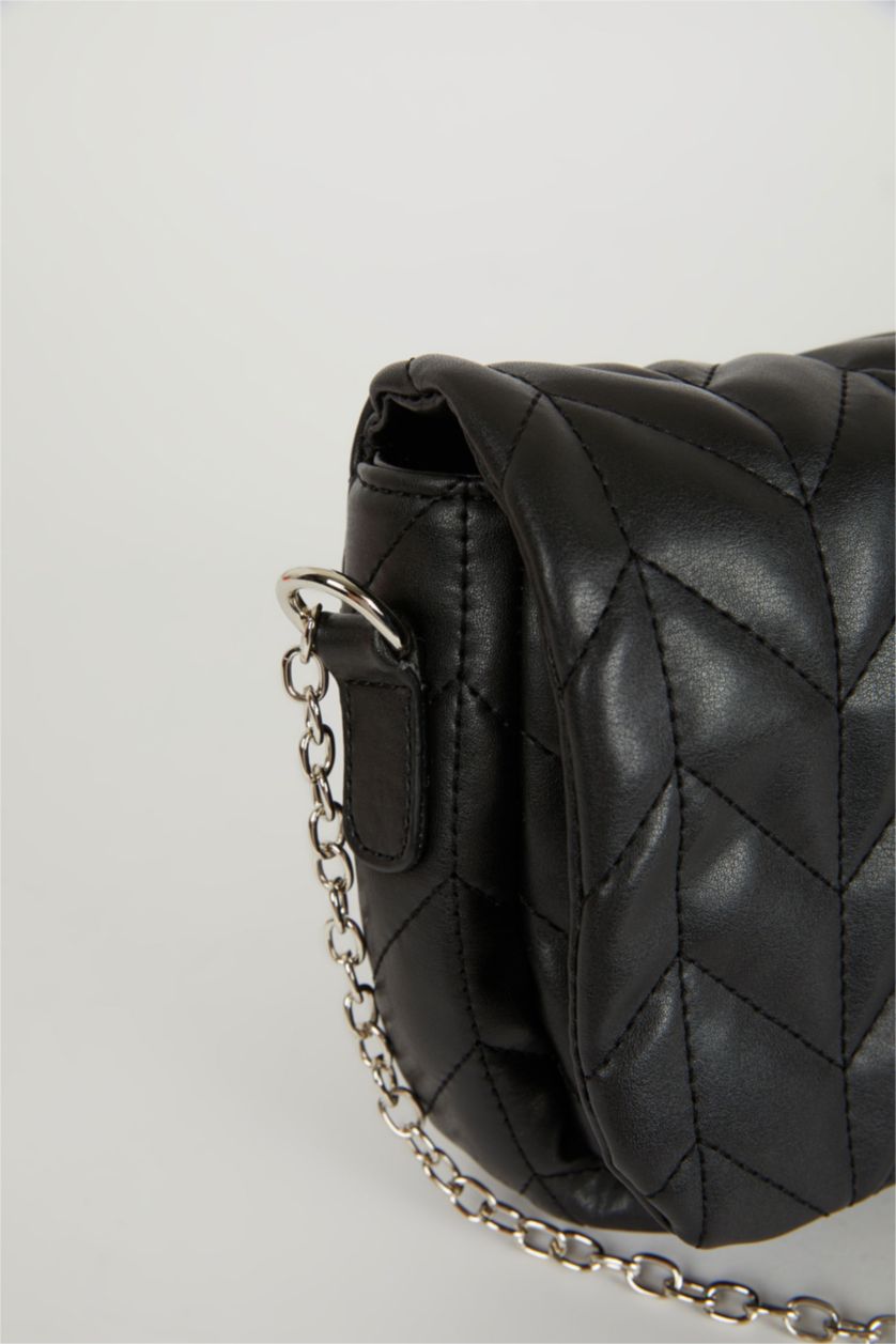 FEMME Noir Sac à bandoulière PU