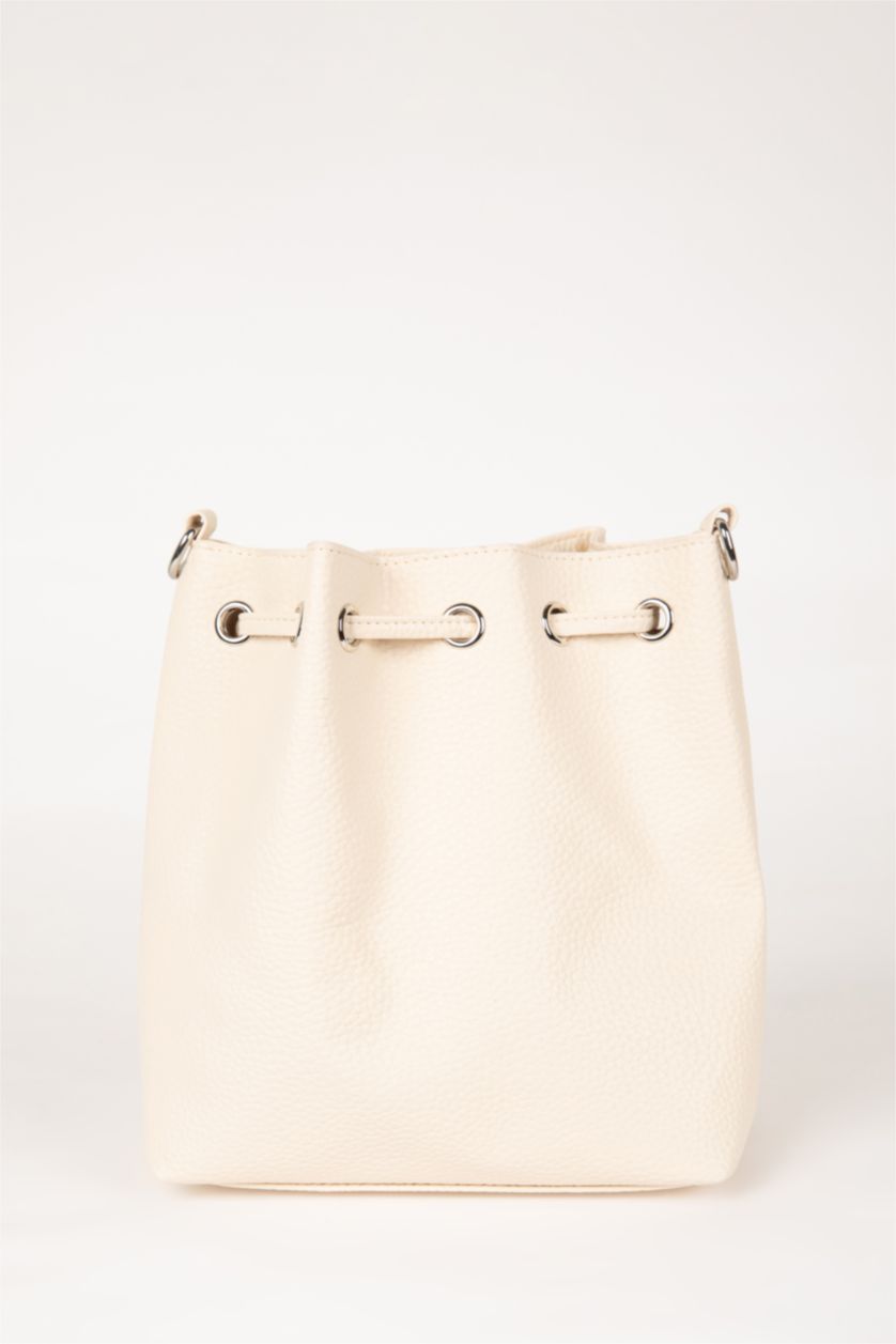 Kadın Bej Kadın Suni Deri Baget Çanta